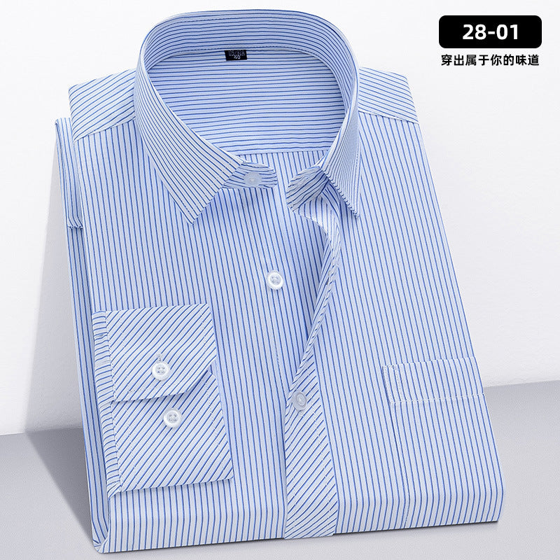 Men's Loose Plus Size Striped Shirt