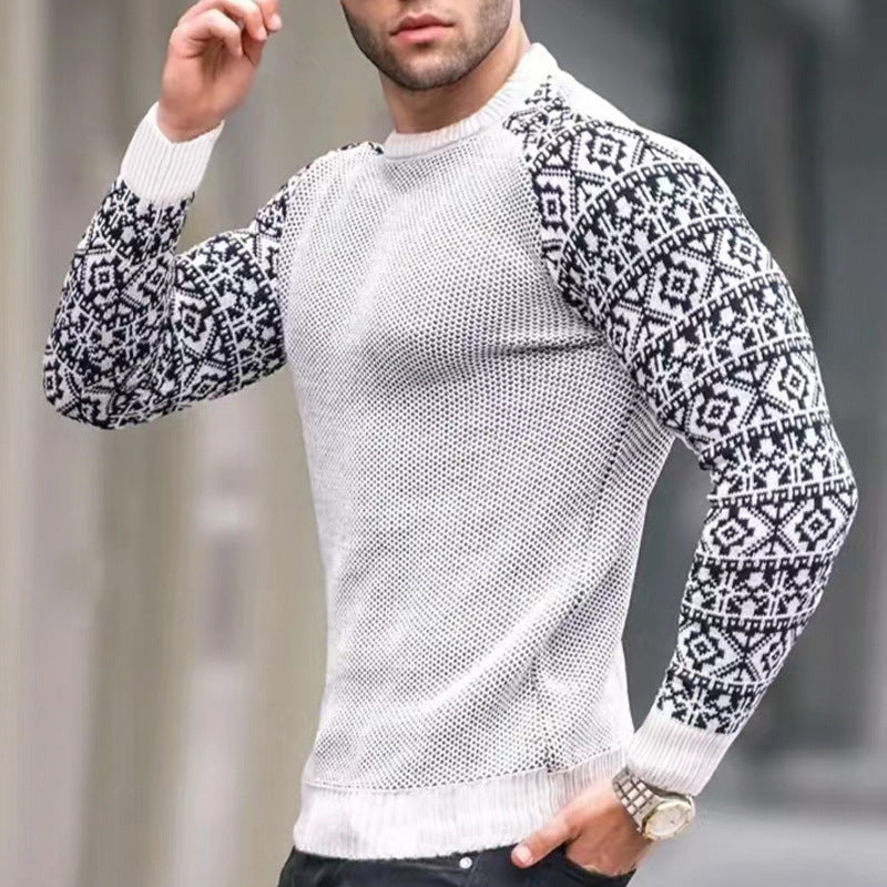 Men's Colorblock Knitted Sweater