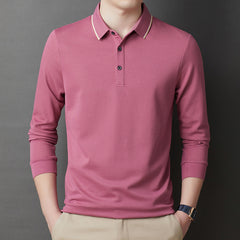Men's Cotton Lapel Polo Shirt