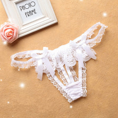 Bow Lace Oversized Thong