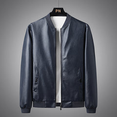 2022 Plus Size Men's Slim Leather Jacket