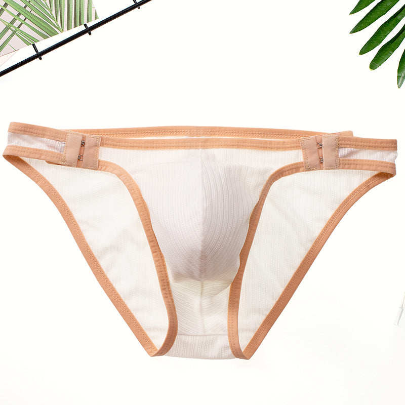 Men's Color-block Quick-drying Adjustable Size Briefs