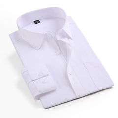Men's Spring Large Size Non-Iron Business Casual Shirt