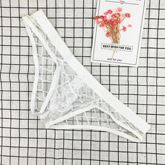 Sheer Lace Mesh Thong