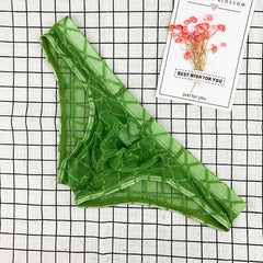 Sheer Lace Mesh Thong