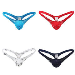 Men's Cotton Print Sexy Star Thong