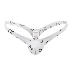 Men's Cotton Print Sexy Star Thong