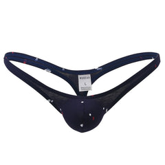 Men's Cotton Print Sexy Star Thong