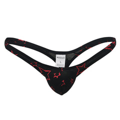 Men's Cotton Print Sexy Star Thong
