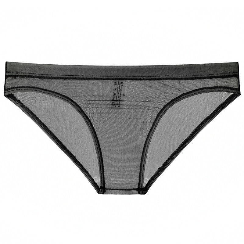 Men's low-rise transparent ultra-thin underwear