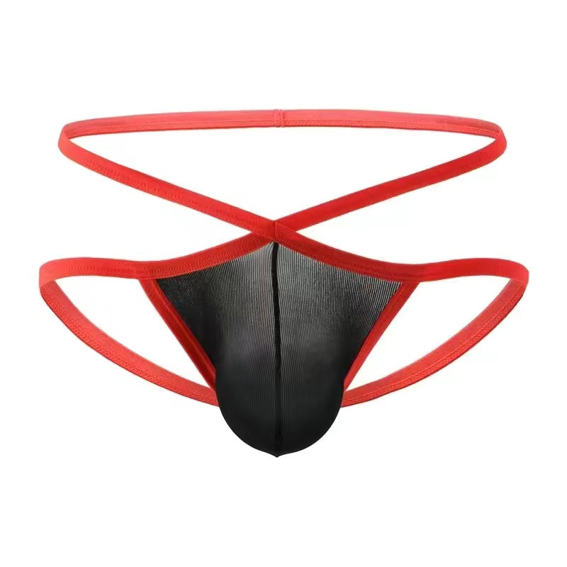 Ultra-Thin Contrast Color Thong -  