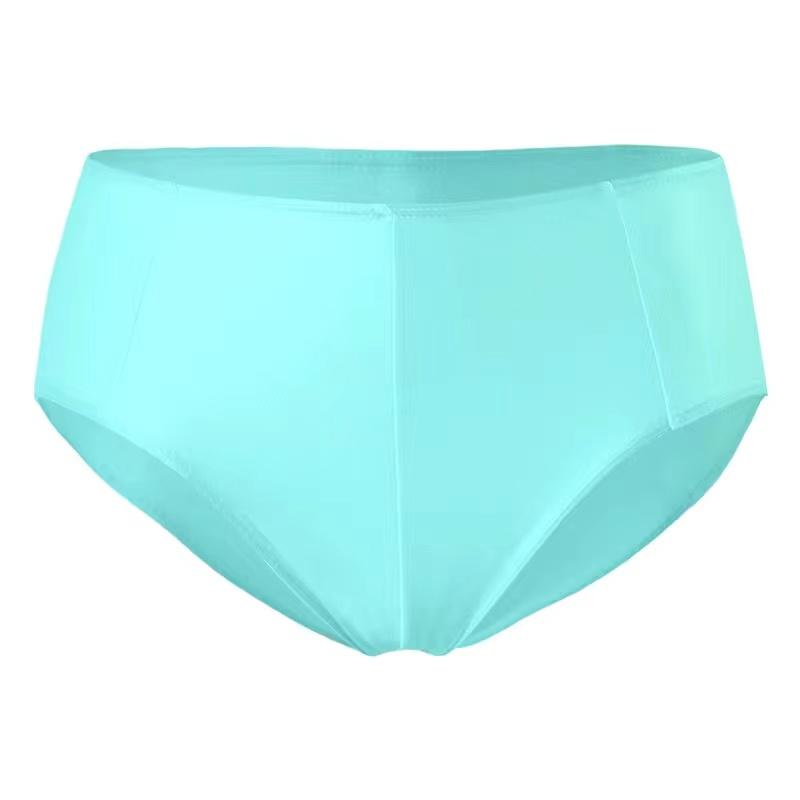 New Men's Shiny Elastic Breathable Briefs -  