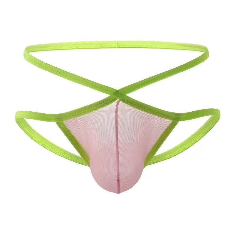 Ultra-Thin Contrast Color Thong -  