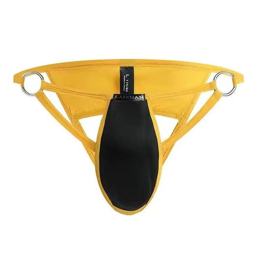 Three-Dimensional Cup Cover Sexy Hollow Thong -  