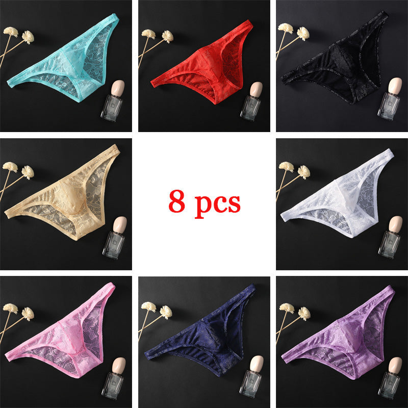 Men Lace Transparent Panties -  Fashion Men's Panties