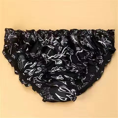 Ruffled New 100% mulberry silk panty