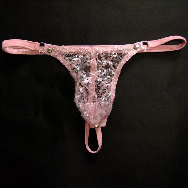 Men's Fashion Lace Thong -  