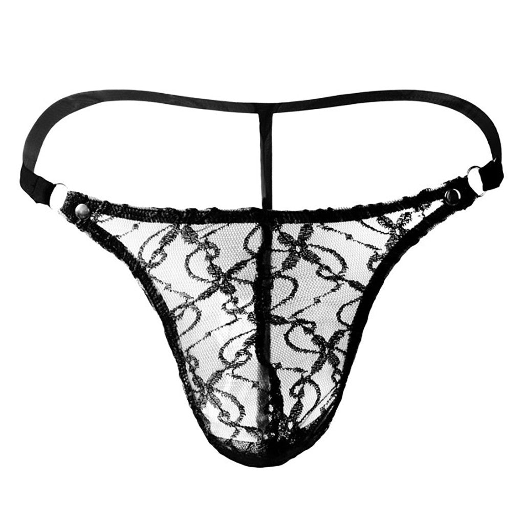 Low-Rise Sexy Lace Thong -  Fashion Men's Panties