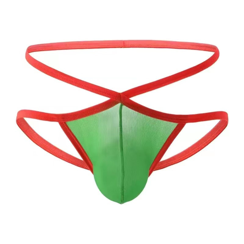 Ultra-Thin Contrast Color Thong -  