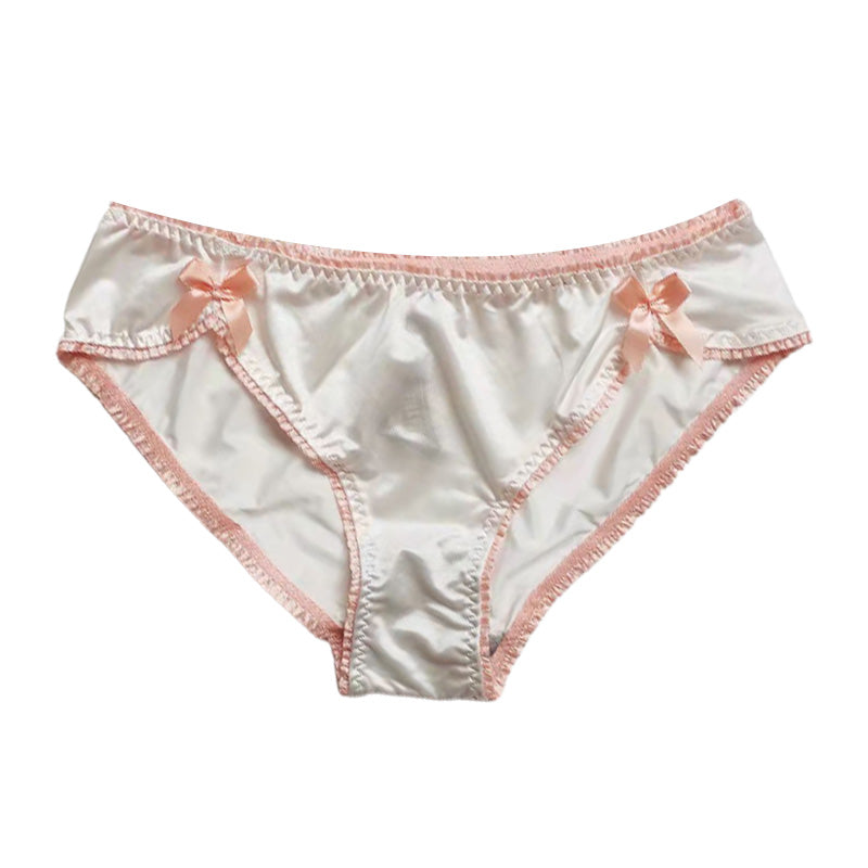 Lace Silk Tie Panties -  