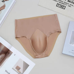 Men's Cross-Dressing Silk Briefs -  