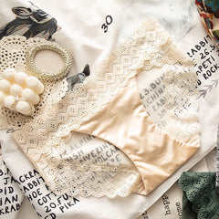Lace Satin Mesh Panties